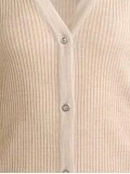 Women's khaki elegant knitted sweater