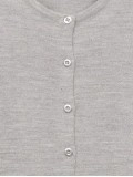 Women's light grey woven wool sweater