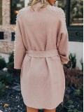 Women's Pearl Embellished Sweater Dress