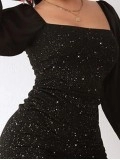 Women's Sequin Patchwork Dress