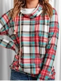 Women's Simple Plaid Hoodie