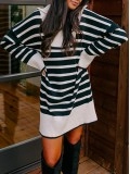 Women's Striped Sweater Dress