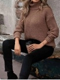Women's turtleneck autumn and winter long sleeve sweater