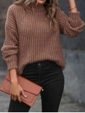 Women's turtleneck autumn and winter long sleeve sweater