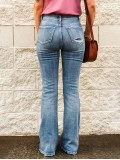 Women's Washed Classic Flare Jeans