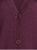 Women's wine red elegant knitted sweater